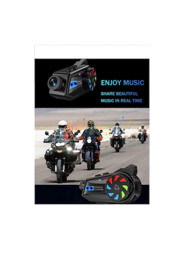 1080p Kameralı Wifi 3000 Mah Su Geçirmez Bluetooth 5.4 Kask Kulaklık