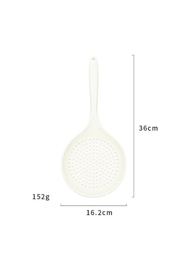 1 Adet Silikon Gıda Süzgeci Kaşık Drenaj Aleti Yaratıcı Pişirme Spatulası Büyük Süzgeç Çorba Süzgeci Ev Mutfak Aleti Beyaz Beyaz
