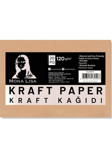 Mona Lisa Kraft Kağıdı 80gr 25x35cm 20li