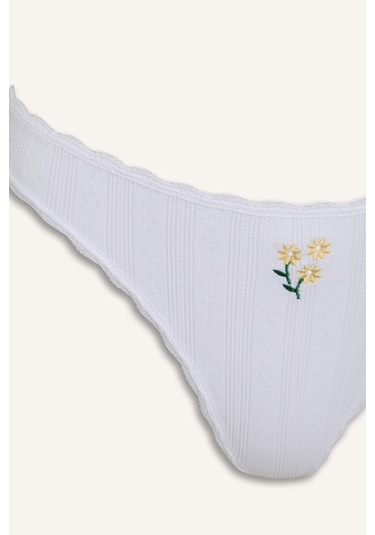 Defacto Kadın Çiçekli 2li Takım Sütyen Külot -fall İn Love E6599ax25smer98 Ekru