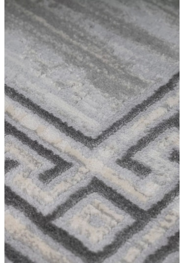 Pyramid Modern Salon Ve Oturma Odası Halısı - Gri Gri