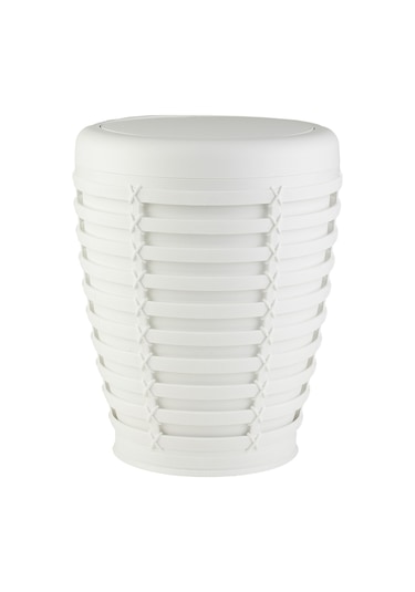 Primanova Palm Çöp Kovası Beyaz 5 Litre