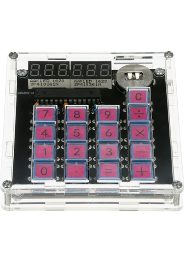 Aubyhe Kendin Yap Mcu Hesap Makinesi Seti - Led Ekranlı, Otomatik Kapanmalı, Cr2032 Pil Dahil Diğer