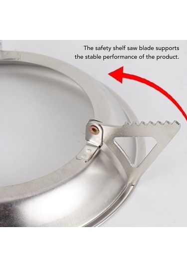 Jzcat Odun Yakma Kamp Sobası, Mini Paslanmaz Çelik Kamp Sobası Altın - Gümüş