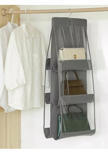 Homlove Çamaşır Ve Çanta Saklama Asma Düzenleyici 143634214 Gri