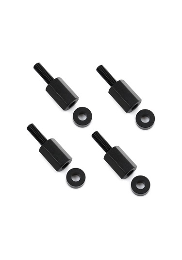 Padalink Can Am X3 İçin 4 Adet Siyah Alüminyum Koltuk Yükseltici Seti, Yastıkçıklı