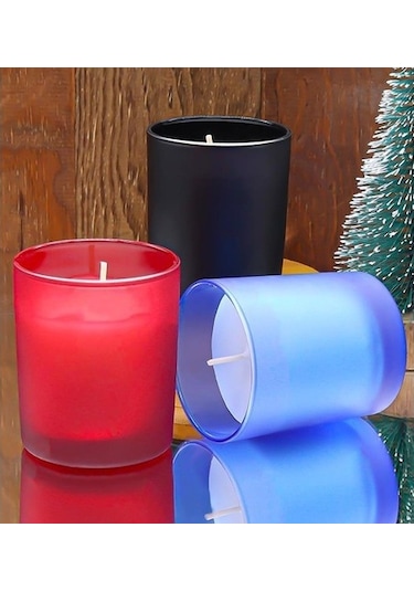 2'Li Siyah Fincan Takımı & Kokulu Bardak Mum Hediye Seti