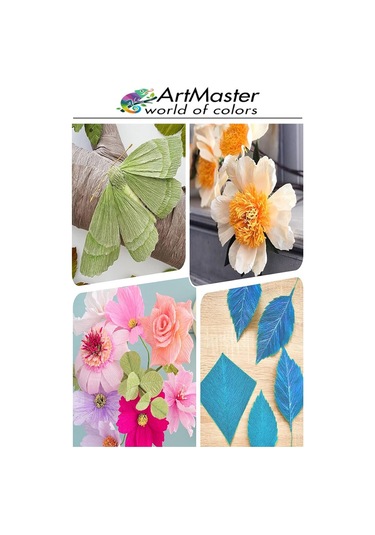 Krapon Kağıdı Turuncu Renk 10 Adet 50x200 Cm Grapon Kağıdı 10'lu Okul Proje Sınıf Anaokulu Kreş Süsleme