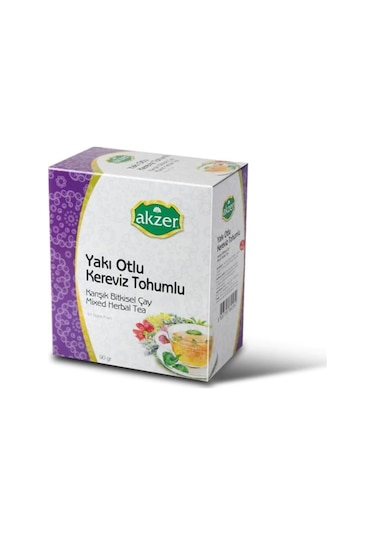 Akzer Yakı Otlu Kereviz Tohumlu Karışık Bitki Süzen Poşet Çay 60 x 1.5 G