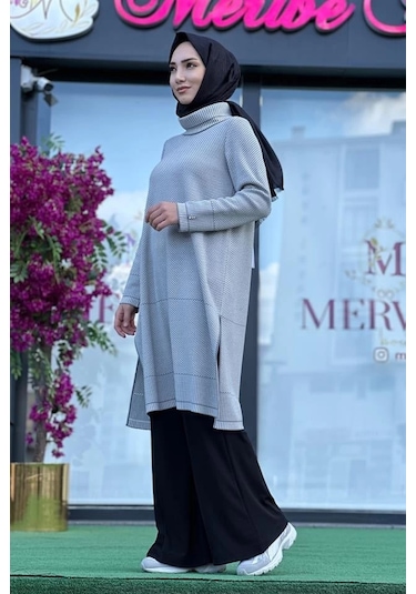 Miss Dalida Triko Tunik Çok Renkli