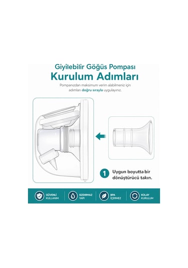 Babyhope Göğüs Pompası Kalkanı Silikon Flanş Küçültücü 13-15-17mm