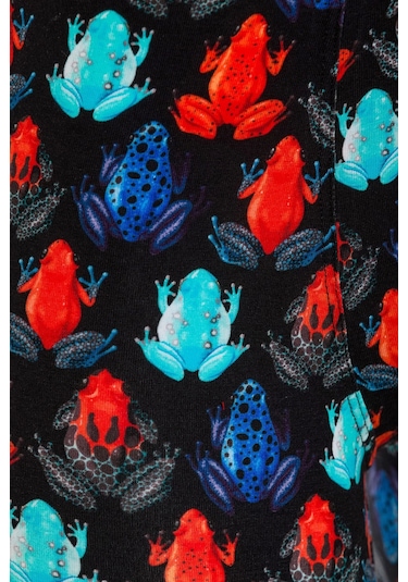 Farm Animals Frogs Desenli Boxer Çok Renkli
