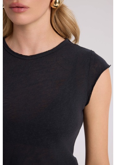 Bohemai Kensal Dar Kesim Siyah T-shirt SIYAH