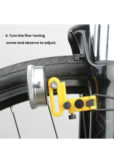 Sones Bisiklet Jant Ayar Platformu Düzeltme Mekanik Aleti, Renk: Bt110a Sarı Kadranlı