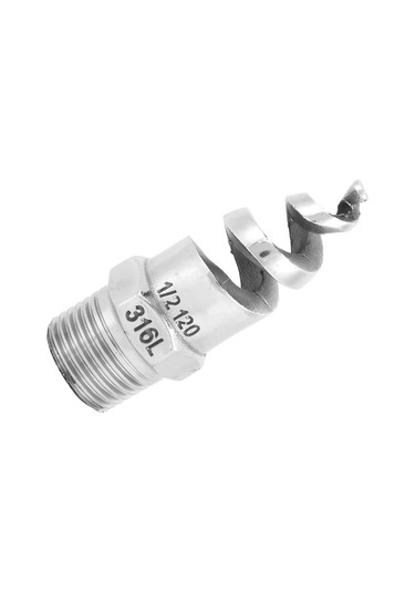 Mufunye 316l Çelik Konik Spiral Sprey Bağıcı, Erimeyen, Tıkanıklık Önleyici, G1/2 Dn15, 60-180 Açı, 5.5-4140 L/dk Debi