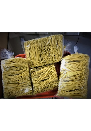 Pvc Kaplı 10 Cm'lik Kesilmiş İnce Bağ Teli, Klips Beyaz 500 Gram, Adet -
