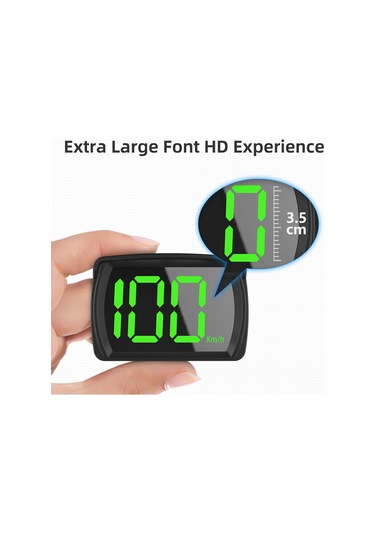 Shineyee Araçlar İçin Gps Hız Göstergeli Geniş Ekranlı Hud Dijital Hızmetre Tak Çalıştır