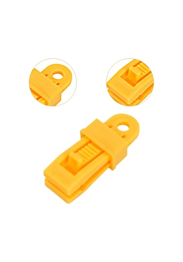 Homyl 8 Adet Branda Klipsleri Askıları Kelepçeleri Sarı Sarı