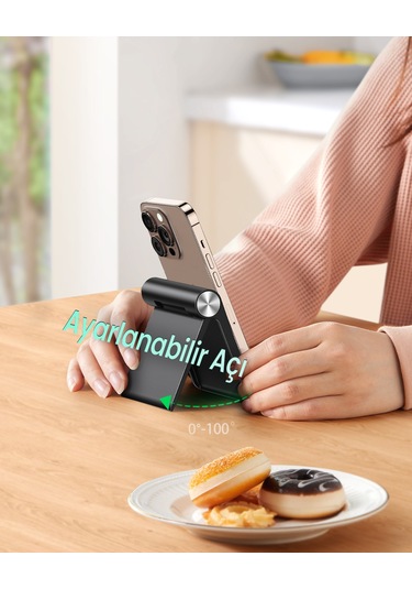 Ugreen Çok Amaçlı Masaüstü Telefon Standı, Siyah, 50747