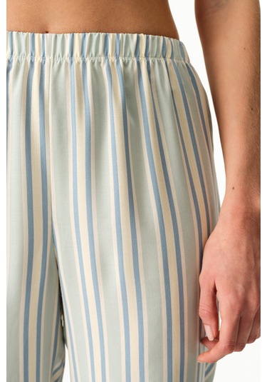 Penti Açık Yeşil Serenity Çizgili Pant Pijama Altı Ge22