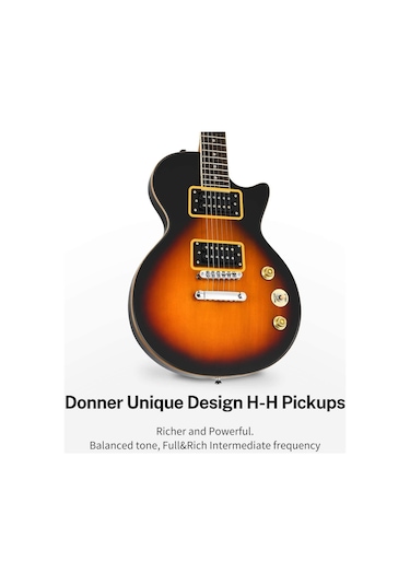 Donner Dlp-124s Lp Elektro Gitar Paketi Sunburst