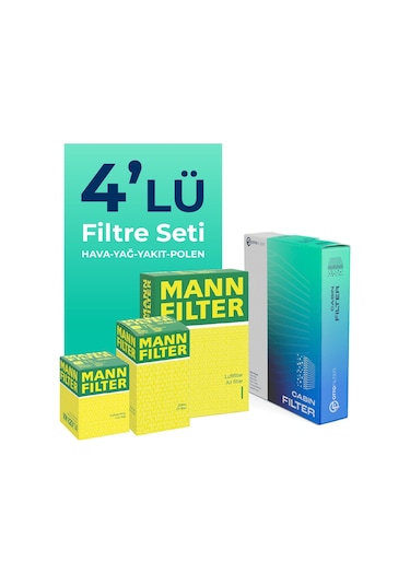 Mann Opel Corsa 1.5 Dizel Filtre Bakım Seti (2019-2022) 4 Lü
