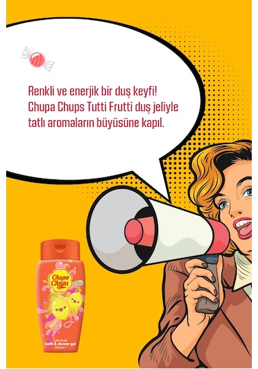 Chupa Chups Karışık Meyveli Banyo ve Duş Jeli 300 ML