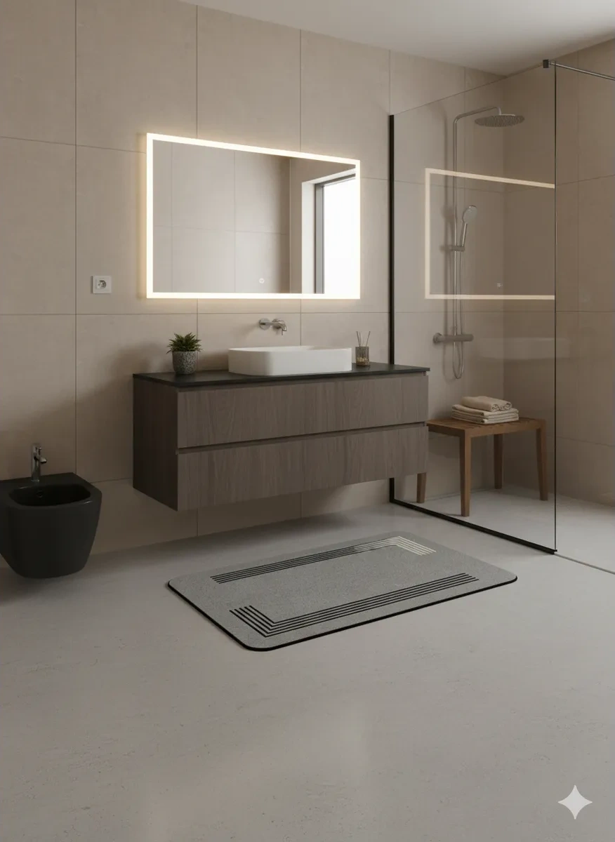 Astra Ant 60x90 Diyatomit Koridor Ve Banyo Paspası 425398947 Siyah