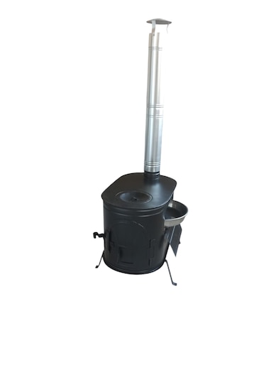 Fırınlı Kuzineli Kamp Sobası