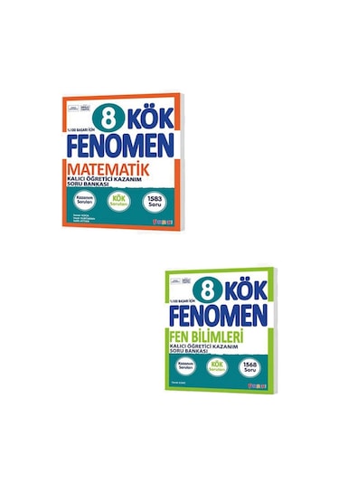 8. Sınıf Fenomen Kök Matematik Ve Fen Bilimleri Soru Bankası Set