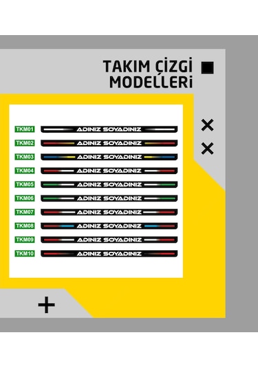 Kişiye Özel Plakalık 2 Adet + Numaratik Numaratör