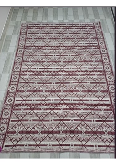 Savan Dokuma Halı Örtüsü 4m² 170 240cm Kale Bordo1 Bordo