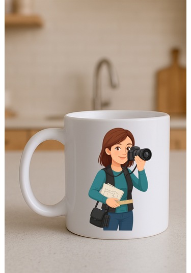 Meslek Baskili Kupa Kadin Fotoğrafçı