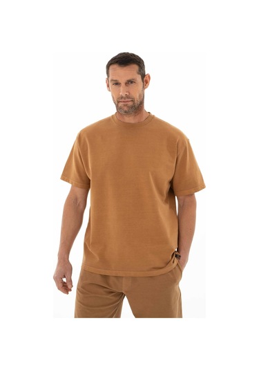 AR-MA Arma Erkek Oversize Kısa Kollu Bisiklet Yaka Sweatshirt