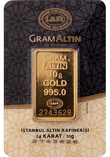 İar 24 Ayar Külçe Altın 10 G