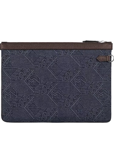 Montblanc 4810 Denim El Çantası 221476 Mavi