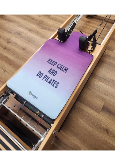Keep Calm And Do Pilates' Mor Reformer Mat Pilates Matı Mor