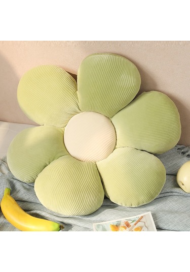 Aubyhe Nordik Tarz Pembe Papatya Güneş Çiçeği Desenli Tatami Yastık - Araba Ofis Sandalye Yorgunluk Alıcı Desteği 40cm 0.35kg Pembe