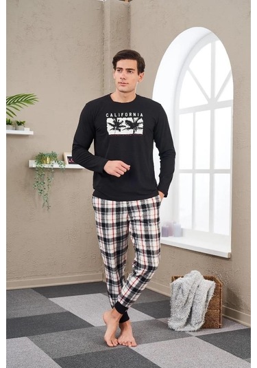 Pjs 23702 Erkek Baskılı Pijama Takım 001