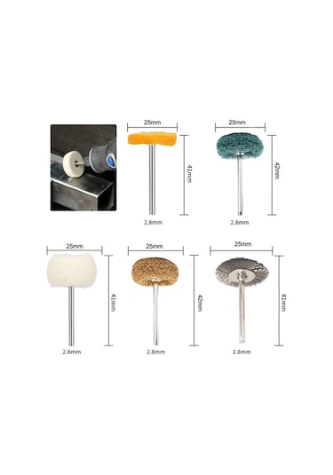 Geeksen 25 Parçalı Elektrikli Taşlama Aksesuar Seti - Cilalama, Kesme Ve Temizleme İçin Komple Ekipman