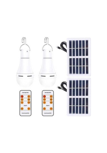 Besthome1 2'li Paket Güneş Enerjili Fener: 7w Led, Ip65 Su Geçirmez, 5 Işık Modu, 30dk-10saat Zamanlayıcı, 1800mah Pil - Kamp,