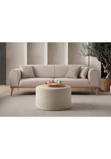 Rebull 3'lü Koltuk Sütlü Kahve