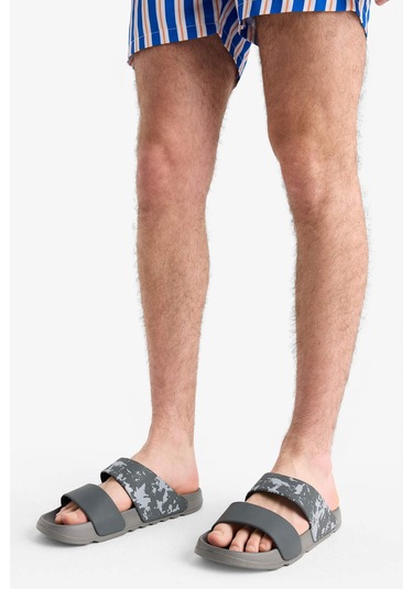 Defacto Erkek Düz Taban Çift Bantlı Eva Terlik E3130ax25hsgr2 Gri