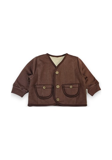 Ceketli Erkek Bebek Takım kahverengi