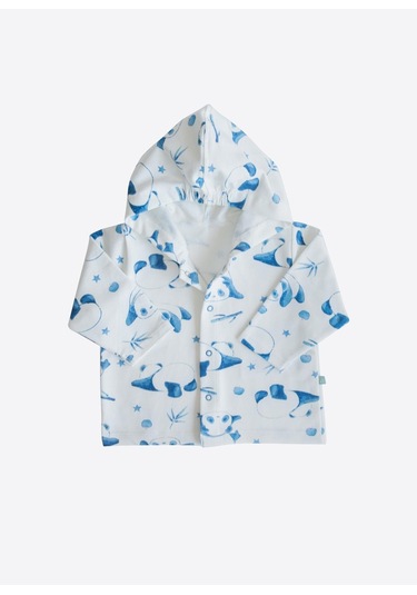 Organik Panda 3'lü Set Mavi Mavi