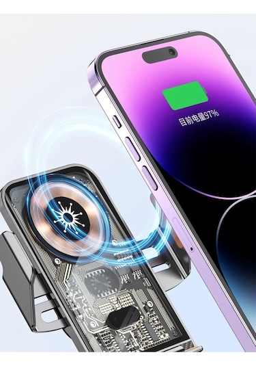 5 Watt Wireless Şarj Magesafeli Sensörlü Açılır Kanatlar Titanyum