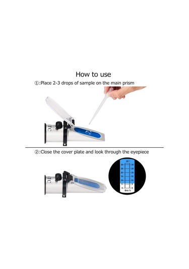 Ketotek Refraktometre Brix 0-32% 1.000-1.120sg Perakende Kutusu Olmadan Bira Wort Hidromet Bira Üretimi İçin