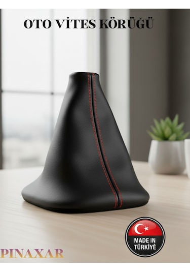 Subaru Brz Siyah Deri Prime Tasarım Kırmızı Spor Dikiş Vites Körüğü