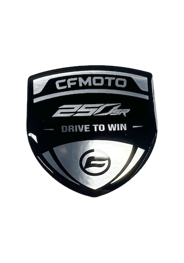 Cfmoto 250sr 3d Gümüş Arma Sticker Redlinegrafik