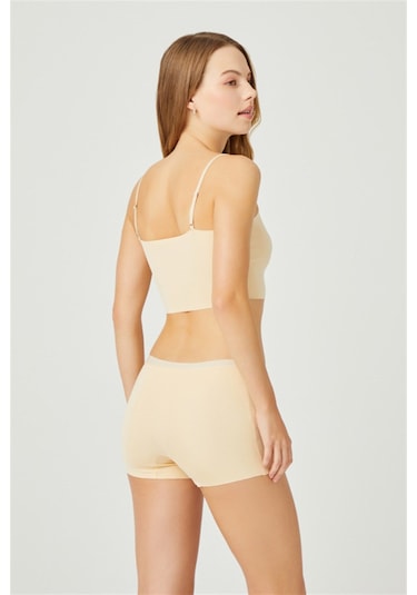 Basic Lazer Kesim Dikişsiz Kadın Boxer Külot 5'li Paket Renkli-1 Çok Renkli